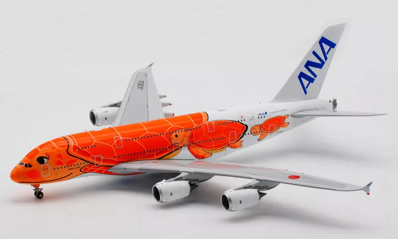 JC Wings ANA Ka La Livery A380-800 JA383A Orange Sea Turtle 1:200  Pre-builded