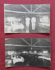 Original WW1 RPPC "Innenansicht Offiziersmesse" Frankreich Deutschland Postkarte