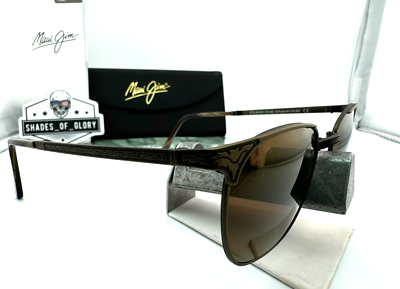 MAUI JIM STILLWATER MJ 706-16C GOLD HCL BRONZE POLARIZED FOLDING
