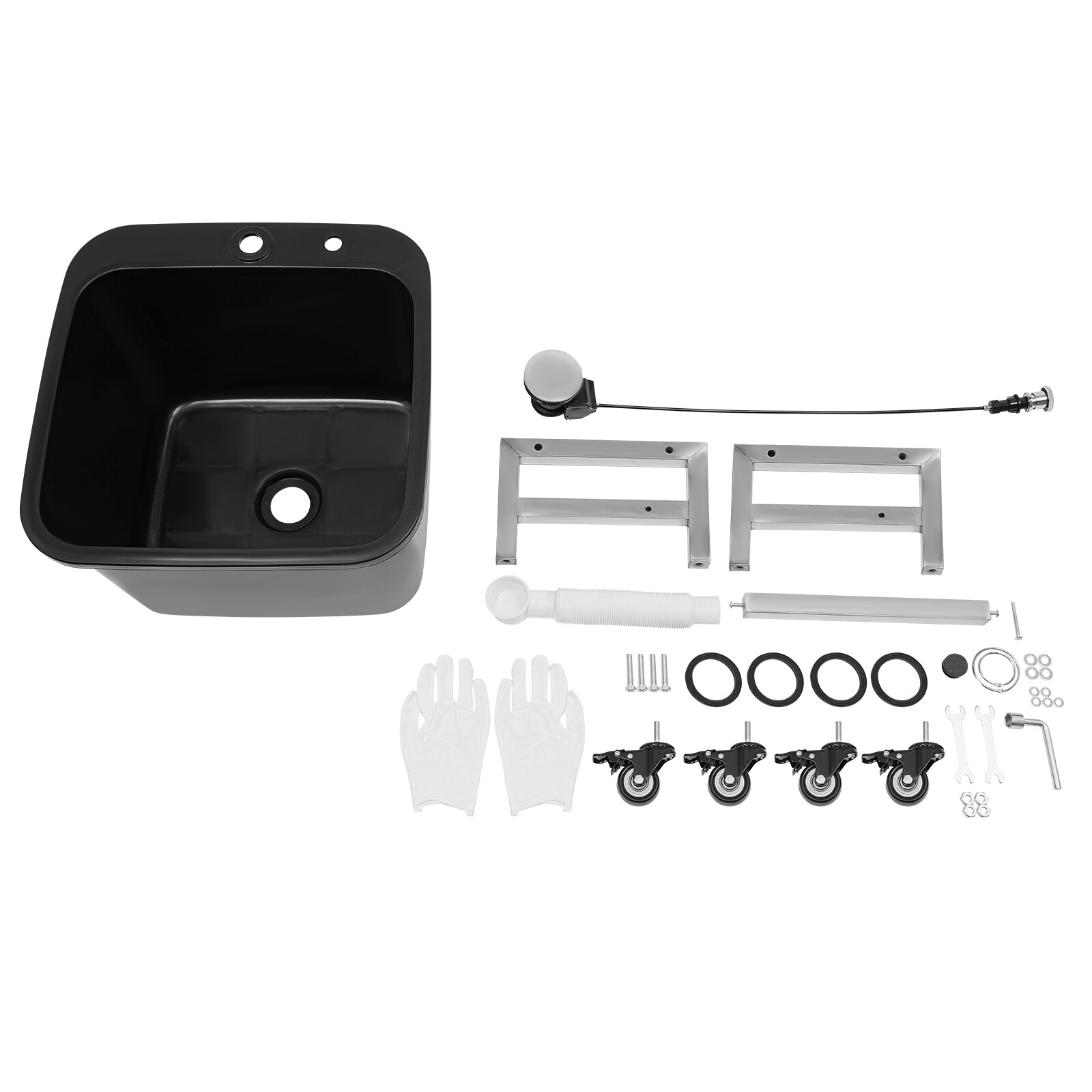 Commercial Plastic Floor Mop Sink 14.17*12.6*10.24in Mop Buckets Utility Sink