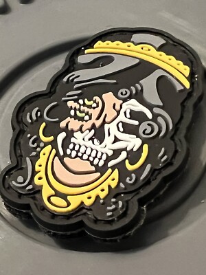 WRMFZY x Projekt Monark  Broken Face Gypsy  Mini Hooked Back Patch Color Variant
