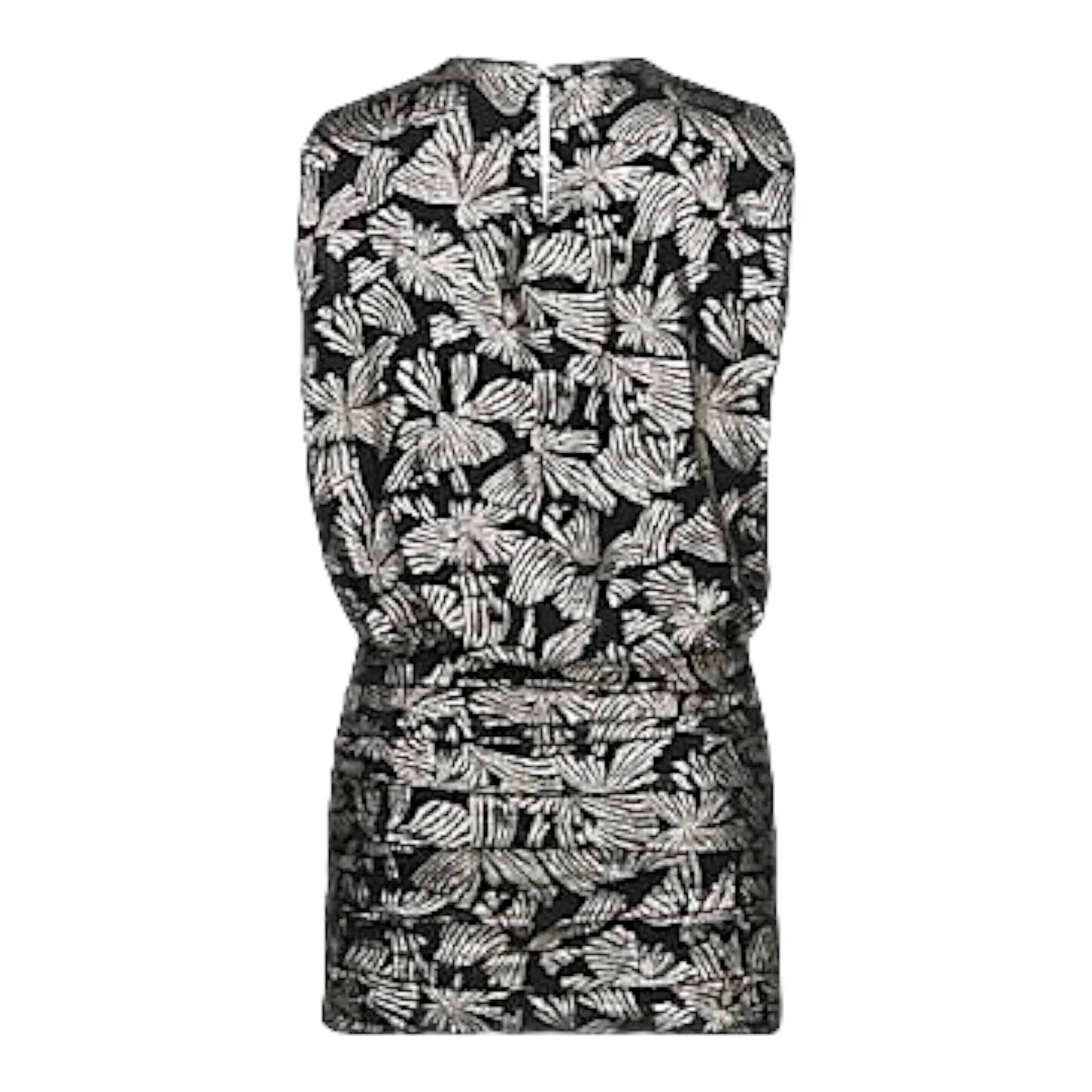 SAINT LAURENT Mini Abito Floreale Lama