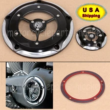 BLK Cut Derby Timing Timer Cover Fit For Harley Twin Cam Dyna Touring Road Glide