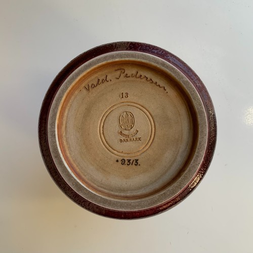 B&G Bing & Grondahl Oxblood Art Glaze Stoneware Vase Valdemar Pedersen 20thC 1st - Picture 9 of 12