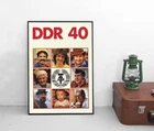 GDR 40 years anniversary 1989 "This is us" founding of the state GDR propaganda poster