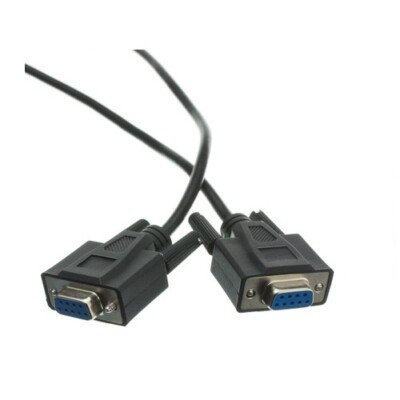 6ft DB9 Female Serial Cable, Black, DB9 Female UL rated 9 Conductor 10D1-03406BK