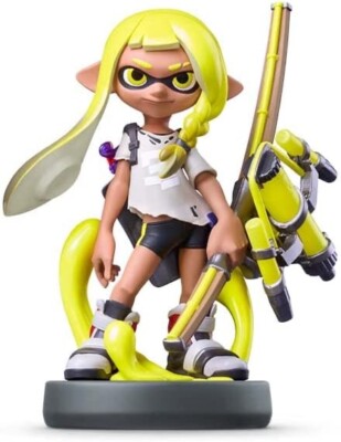 Brand New Unused Nintendo Splatoon 3 Inkling Yellow amiibo Figure