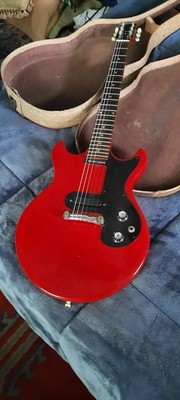 1965 GIBSON MELODY MAKER GUITAR..factory CUSTOM COLOR  EMBER RED..find another!!