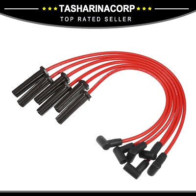 Piece of 6 Spark Plug Coil Wires 8mm fit for Toyota Land Cruiser FJ40 6 cylinder