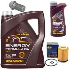 Motoröl Set 5W30 6 Liter + Ölfilter SH 4093 P + Schraube für Mercedes A-Klasse Motoröl Set 5W30 6 Liter + Ölfilter SH 4093 P + Schraube für Mercedes A-Klasse