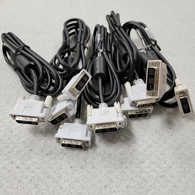 5 - DVI-D Original Single Link 6ft 18Pin Male to Male Black Cable 453030300162R