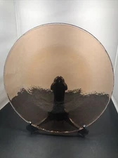 Fire and Light Recycled Glass Dinner Plate 11” Fire & Light Copper (a5)