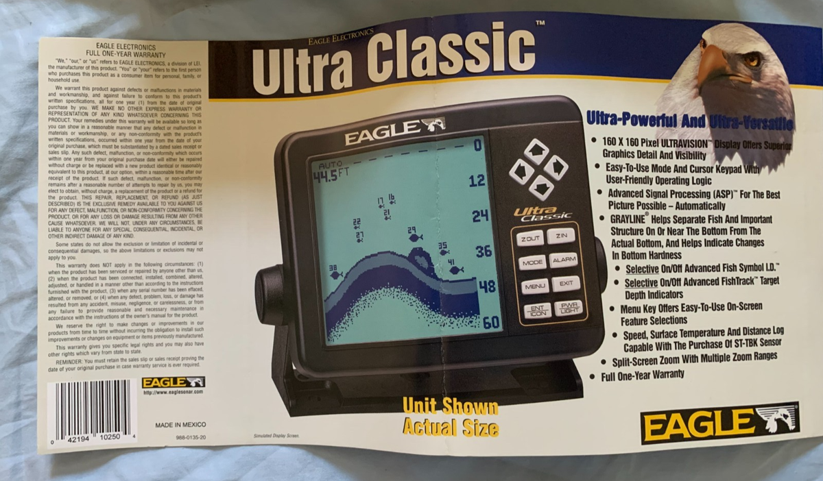 Eagle Ultra Classic Fishfinder Fish Finder Locator Factory for