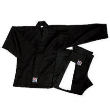 Lightweight Karate Student Uniform 6 oz Gi Gear - Black