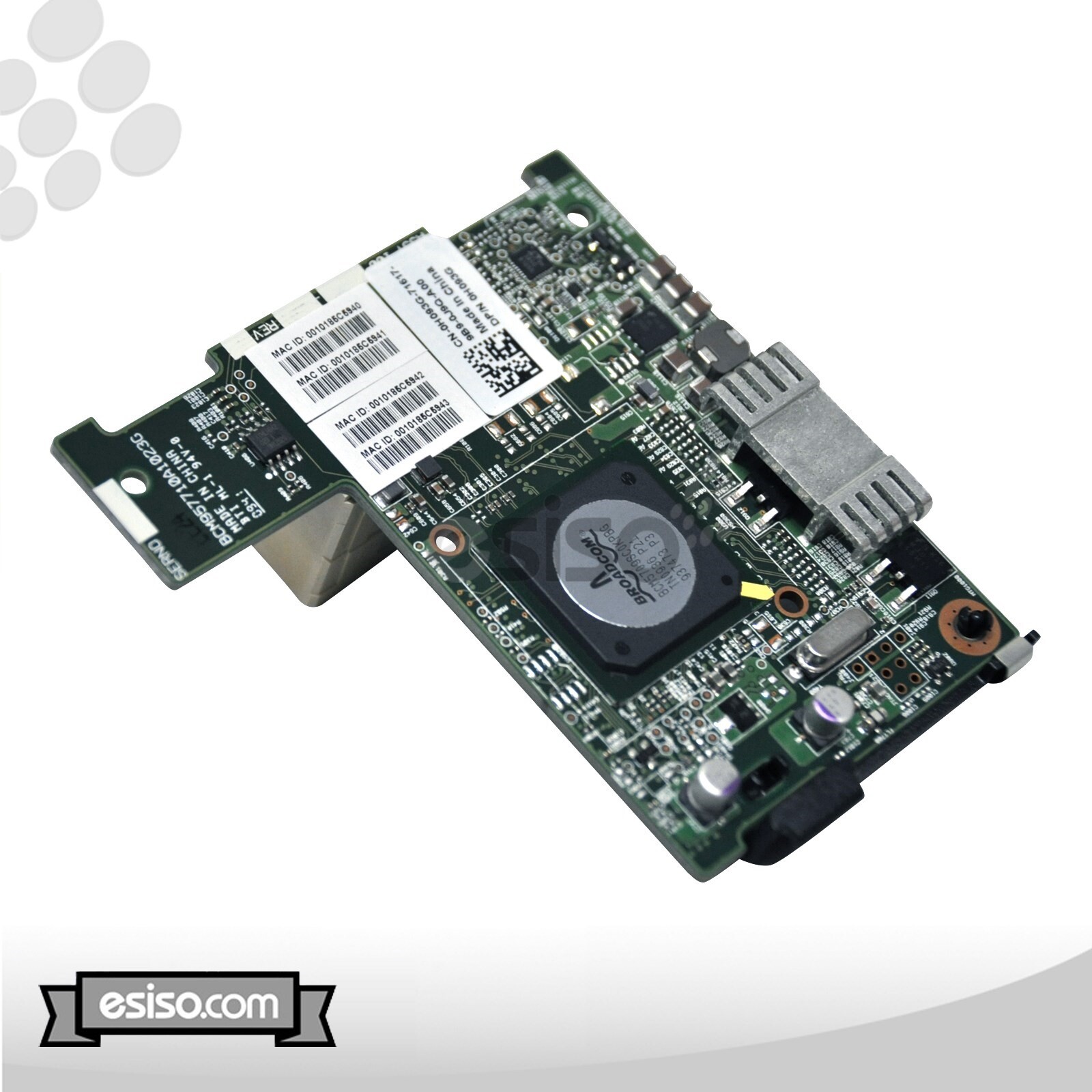 LOT OF 4 H093G 0H093G DELL BROADCOM 5709 1GB DUAL PORT MEZZANINE