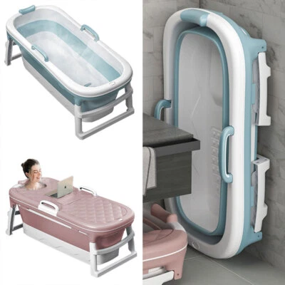 Foldable Collapsible Bathtub Soaking Barrel Portable Massage Spa Bath Tub PP/TPE