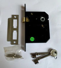 3 Lever Sashlock 76mm, Nickel Plated,  2  Keys & Fixings, 56982 XTRADE.