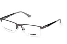 Skechers SE3306 008 Silver Semi Rimless Metal Optical Eyeglasses Frame 54-17-145