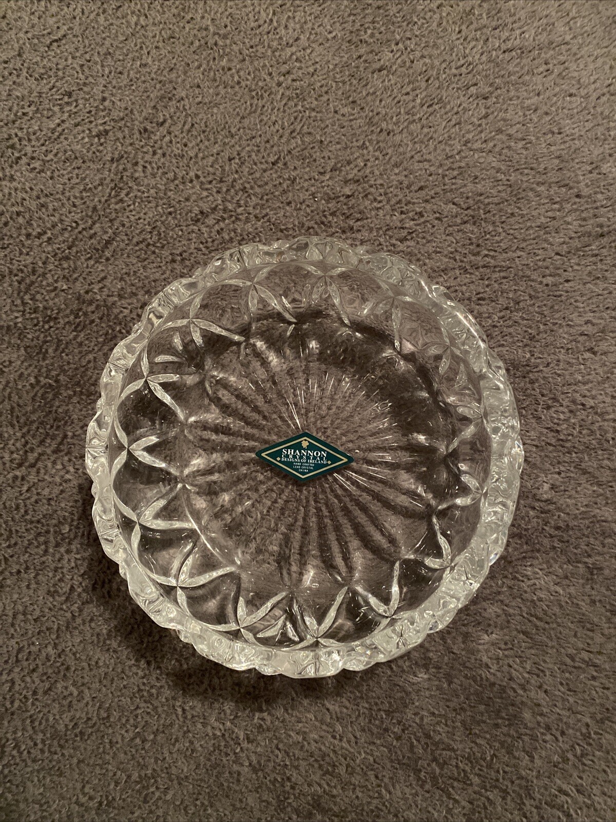 Shannon Crystal Designs Handcrafted Irish Lead Crystal Trinket Bowl