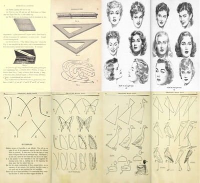 277 Old Books on Drawing Sketching Drafting Freehand Pencil Charcoal Brush  DVD