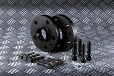 2 DISTANZIALI BLACK 12mm AUDI A1 / S1 (8X-GB)  + BULLONI BLACK