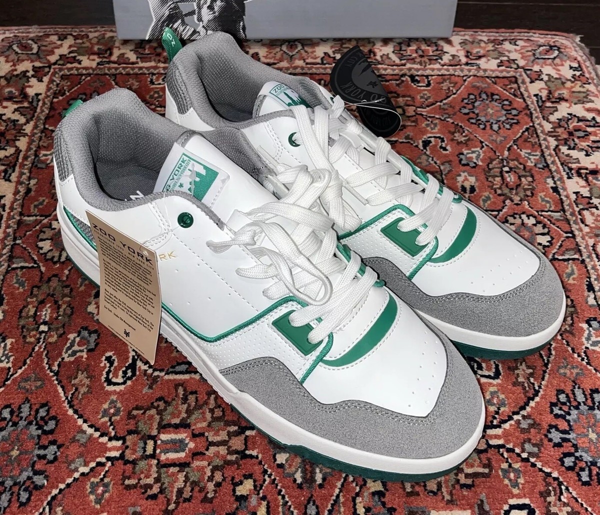 $79.99 NWB MENS ZOO YORK GREEN RODNEY SNEAKERS, Sizes 11, 12, 13