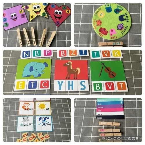 Kids Developmental Toys Sensory Motor Skills Alphabet Words