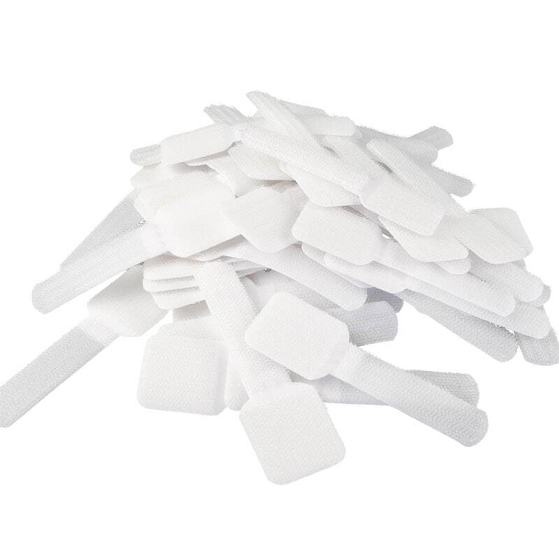 Label-the-cable LTC Kletthalter Pro Wall 50er Set selbstklebend bianco PRO3120