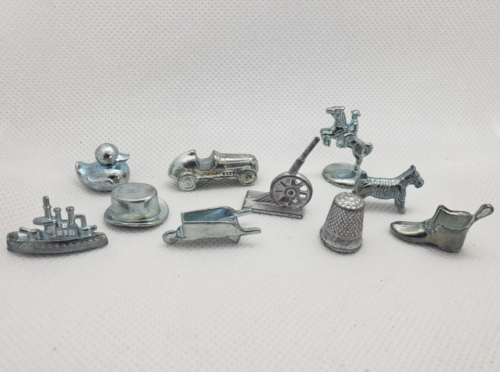 Monopoly Metal Replacement Tokens - 10 Classic Pieces Pawns Charms 💥 - Picture 1 of 1