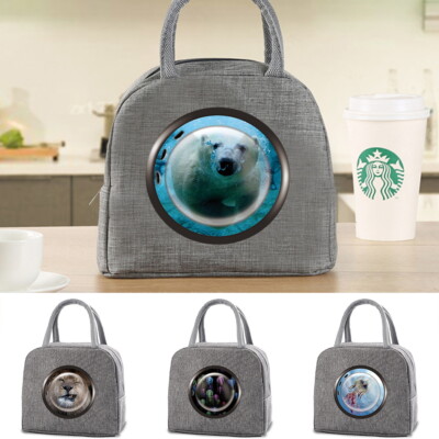 Isolierte kühle Thermo-Lunch-Tasche Lebensmittelaufbewahrung Picknick Tragetasche für Kinder Erwachsene