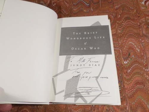 The Brief Wondrous Life of Oscar Wao. By Junot Diaz 2007. Signed Presentation - Picture 3 of 8
