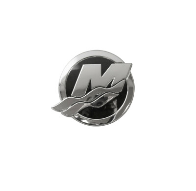 orig. Quicksilver Mercury Logo Aufkleber Reliefaufkleber 8M0043701 Ø3,9cm decal