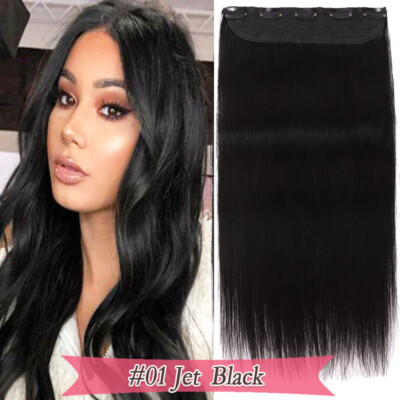 CLEARANCE One Piece Real Remy Human Hair Clip in Human Hair Extensions Half Head