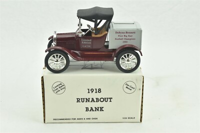 Ertl 1918 Runabout Bank #F159 Dobyns Bennett 1988 1:25 Scale Limited Edition