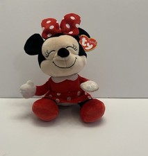 Ty Disney Sparkle Minnie Mouse Plush Stuffed Animal Small 8  Squinting Eyes 2023