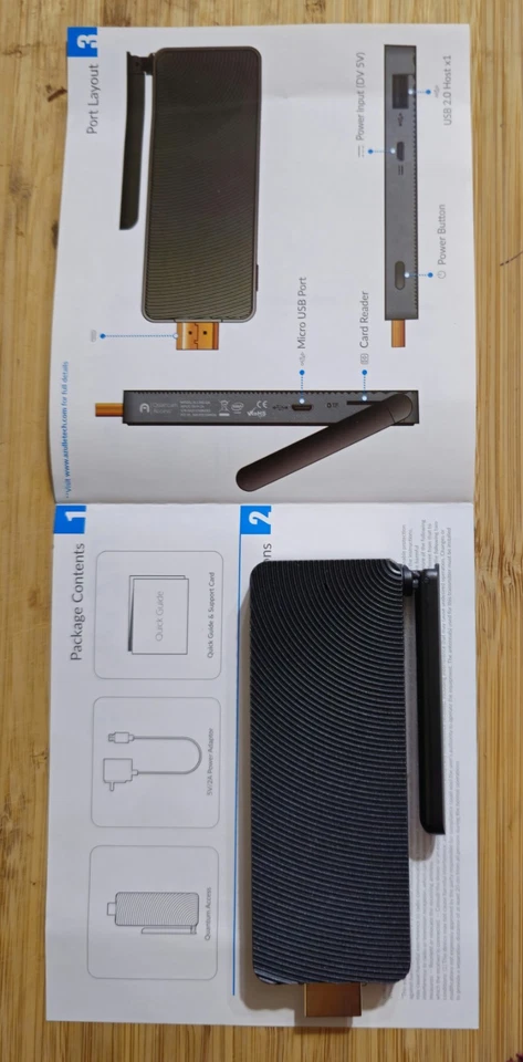 Azulle Quantum Access Fanless Windows 10 Mini PC Stick 2GB Ram 32 Gb with remote - Image 4 of 4