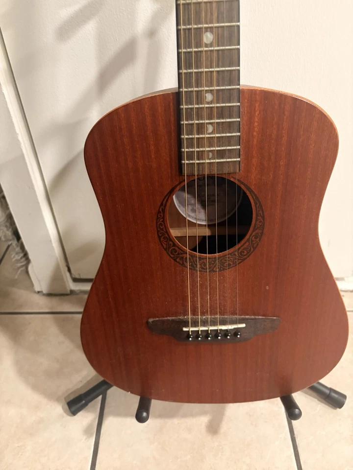 Luna Muse Safari Mahogany 3/4 Size Dreadnought Travel Guitar RH - Image 4 of 4