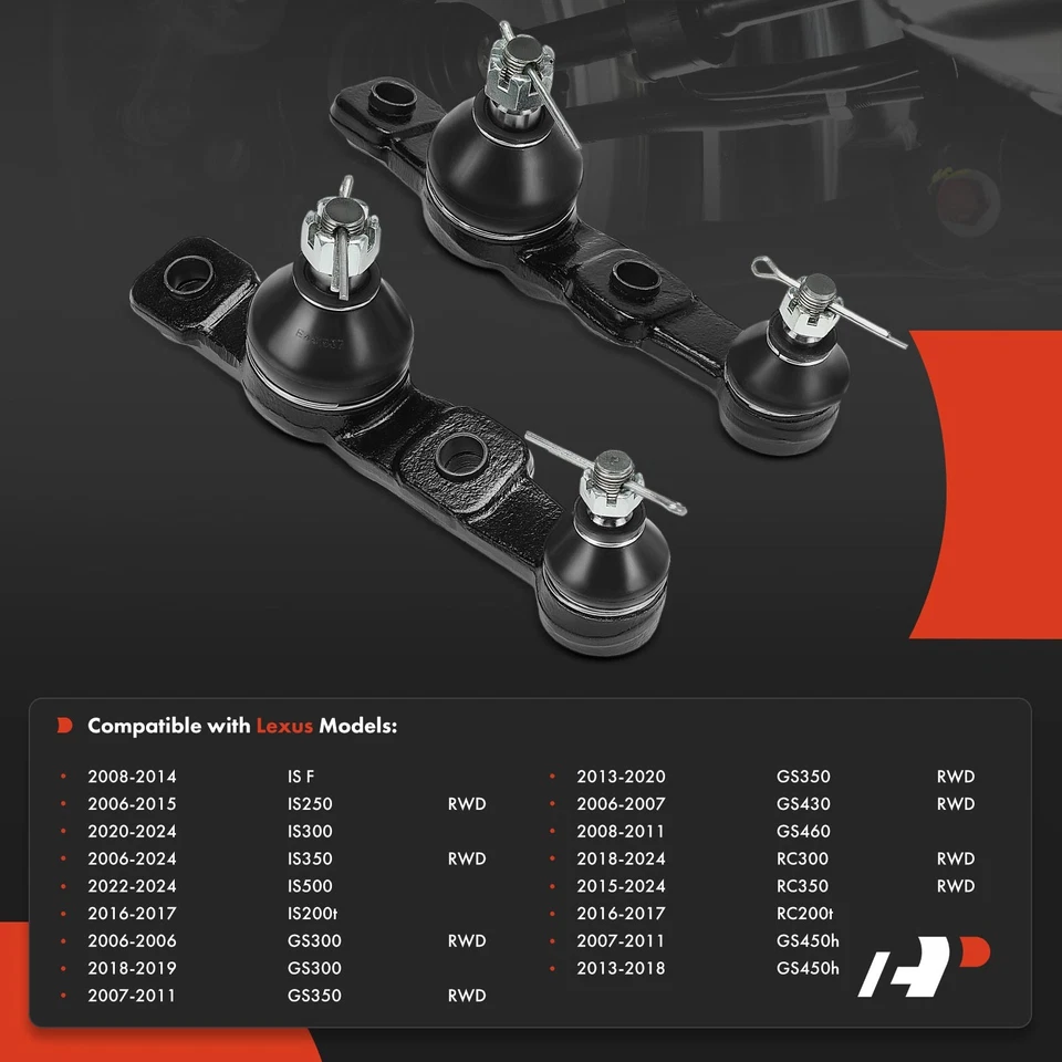 Шаровой шарнир передней нижней подвески A-Premium 2x для Lexus IS250 IS300 IS350 IS500 - Изображение 2 из 4