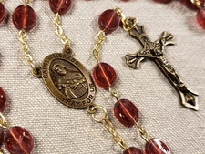 Vintage Rosary Prayer St Therese Of Lisieux Religious Christian Gift B92