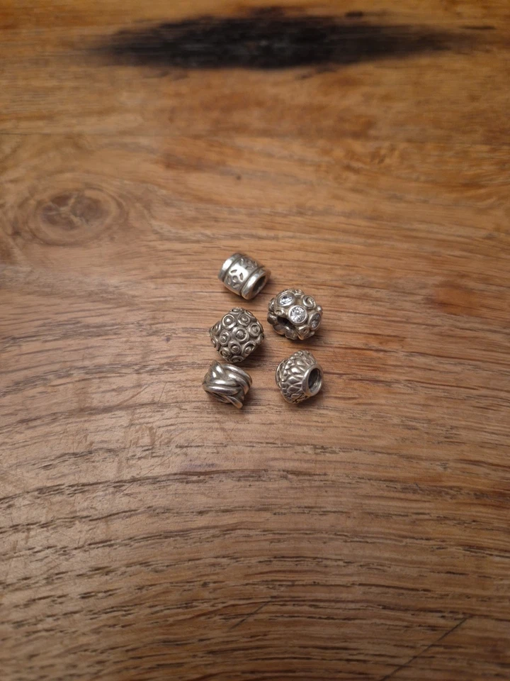 Konvolut 5 PANDORA Silber Charm Diverse