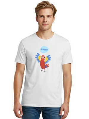Hugs Mens Graphic Tee, 100% Cotton, Casual Summer Wear