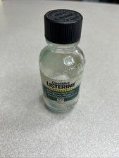 Vintage Listerine Antiseptic Embossed 3 oz Glass Travel Bottle 1997 Cool Mint