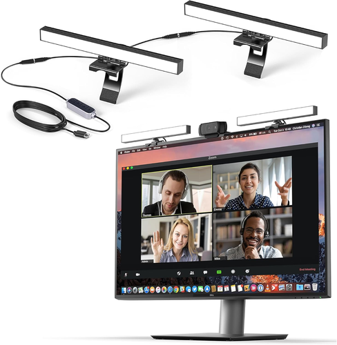 Iluminación de videoconferencia, luz de cámara web para transmisión de luz LED para monitor y computadora portátil - Imagen 11 de 12