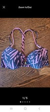 Aerie American Eagle Blakely Bikini Top 34DD Underwire Padded Pink Peach Swim