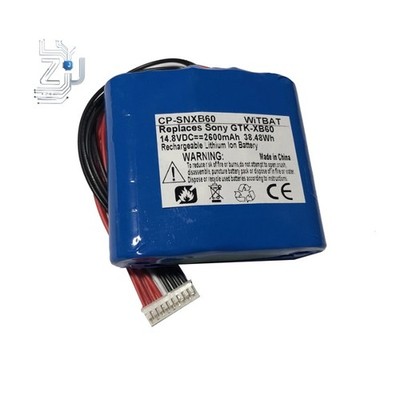 7.4V 2600mAh Replacement Battery for GTK-XB60 Bluetooth Speaker LIP4160HEPC