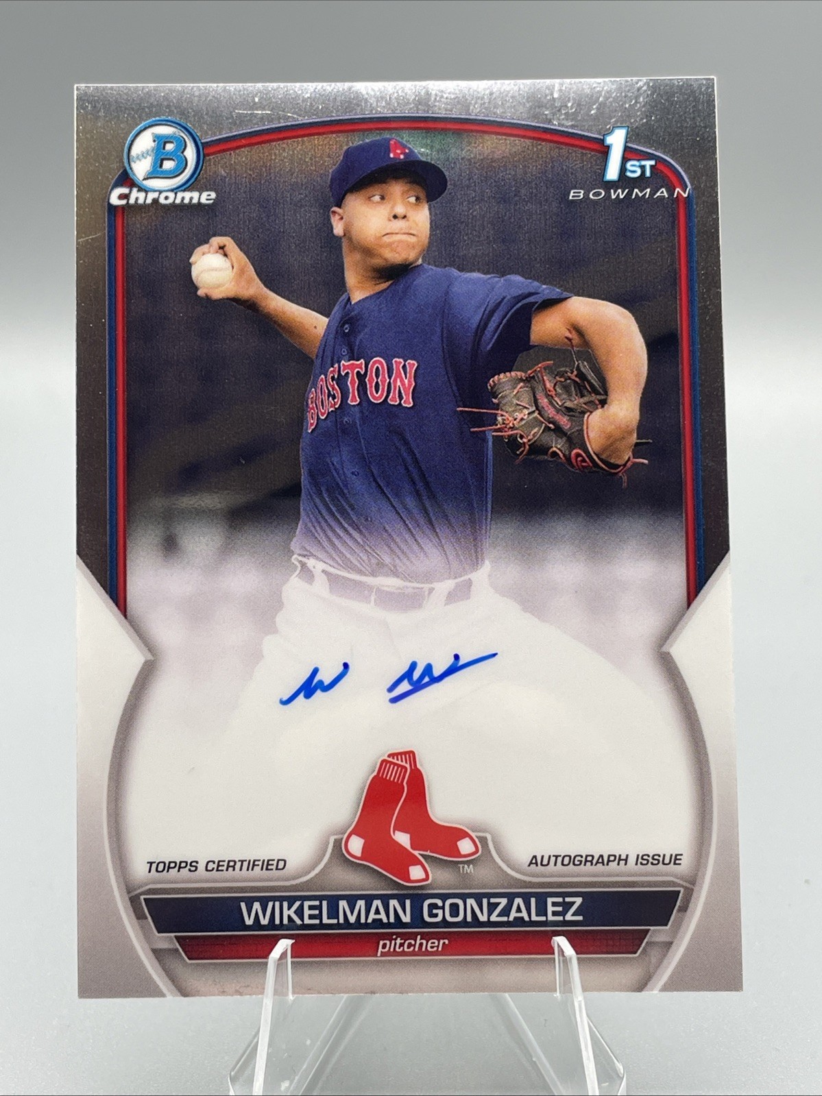 2023 Bowman Chrome Wikelman Gonzalez 1st Bowman Chrome Prospect Auto #CPA-WG