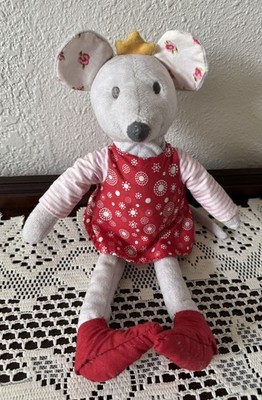 IKEA Mouse Plush Fabler Mus Red Shirt Flower Ears 12  Plush - 100% to Charity