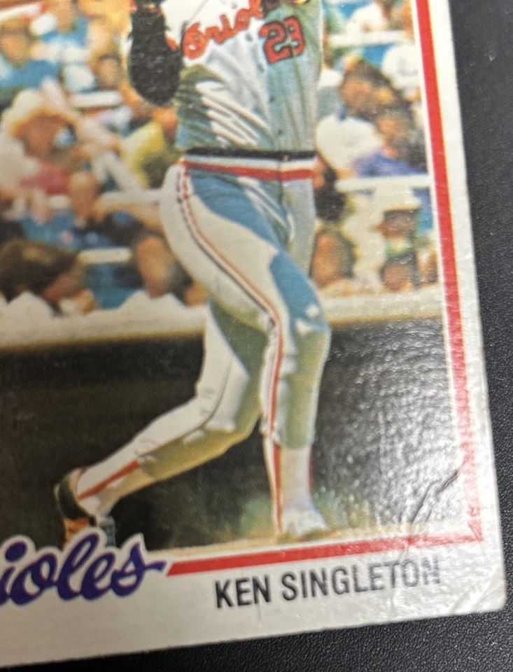 Tarjeta de béisbol 1978 Topps Ken Singleton 65 Orioles DE Poor Prugased Bad Corners OC Foto 2 de 3
