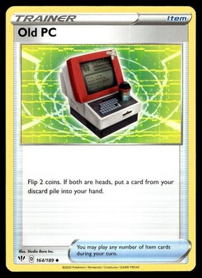 Old PC 164/189 Pokemon Card Darkness Ablaze Uncommon Trainer Near Mint FH