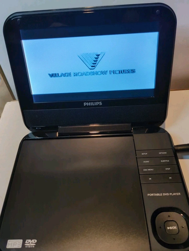 Портативный DVD-плеер Philips 7 дюймов PD700/37 без адаптера питания или пульта дистанционного управления протестирован - Изображение 3 из 4